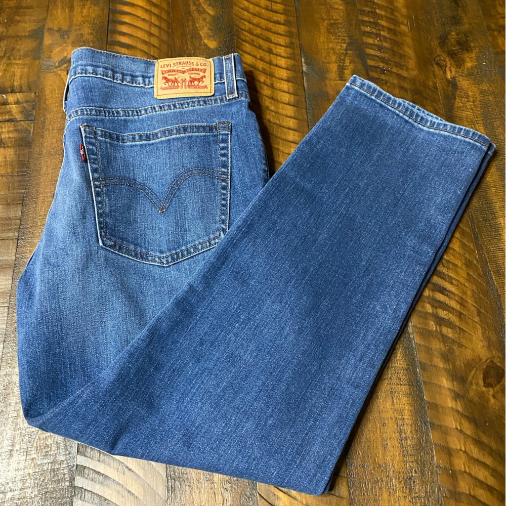 Levi's Womens Denim Blue Boyfriend Jeans Sz 29 Straight Leg
